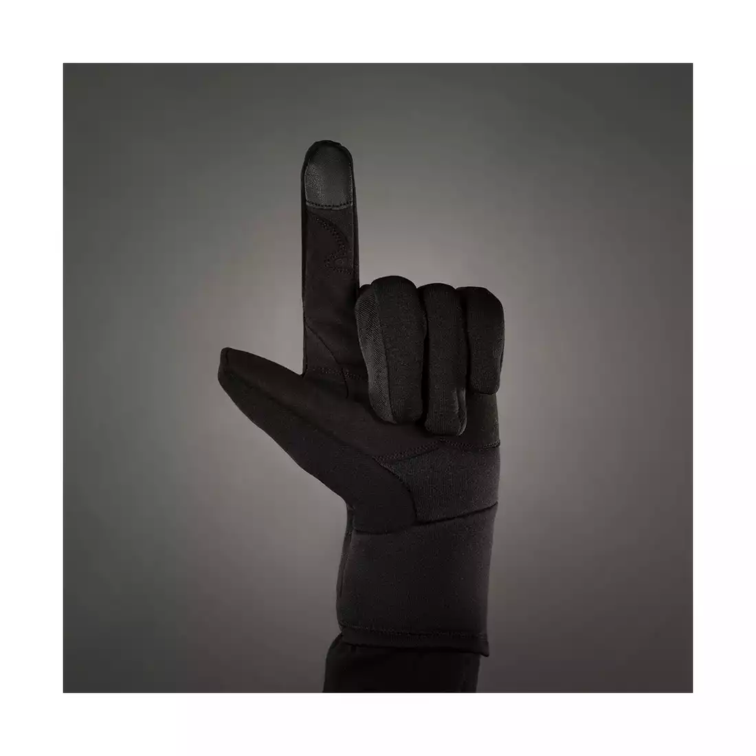 CHIBA POLARFLEECE TITAN rękawiczki zimowe, czarne 
