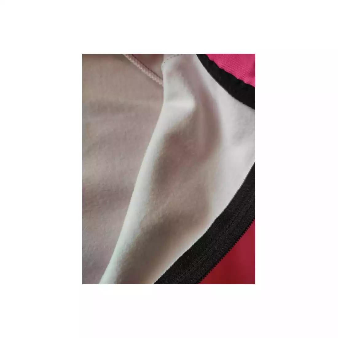 FDX 2100_01 damska ocieplana bluza rowerowa, bordowo-różowy
