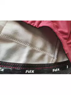 FDX 2100_01 damska ocieplana bluza rowerowa, bordowo-różowy