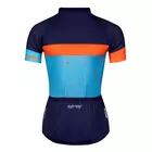 FORCE koszulka rowerowa damska SPRAY LADY blue/orange 90013402