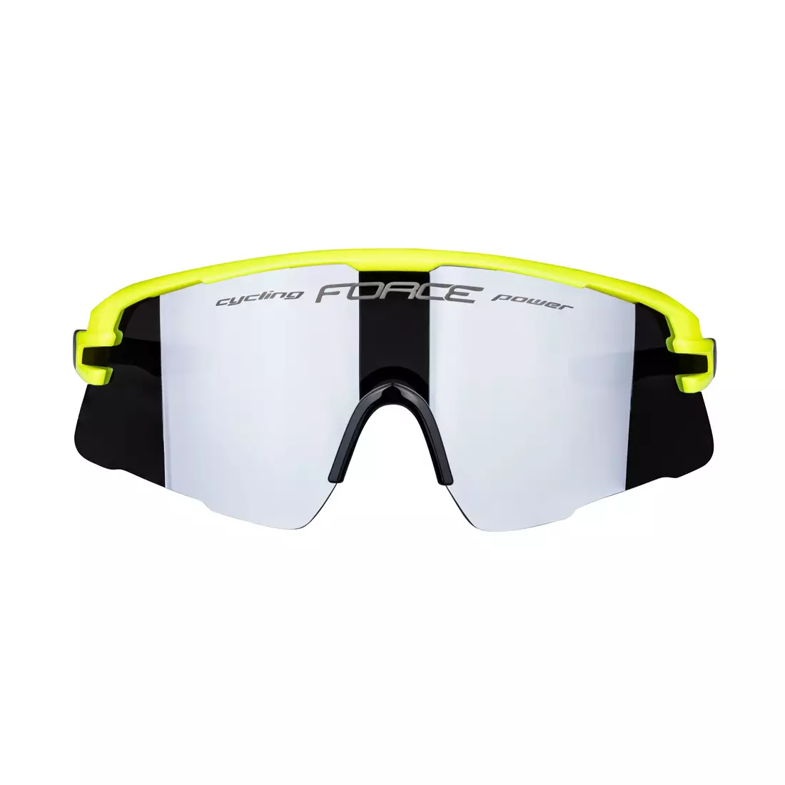 FORCE okulary sportowe AMBIENT (black mirror lens S3) fluo/grey 910933