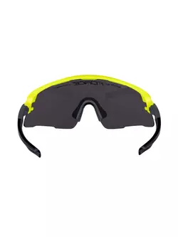 FORCE okulary sportowe AMBIENT (black mirror lens S3) fluo/grey 910933