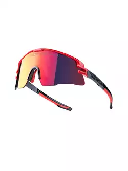 FORCE okulary sportowe AMBIENT (red mirror lens S3) red/grey 910932