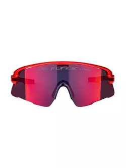 FORCE okulary sportowe AMBIENT (red mirror lens S3) red/grey 910932