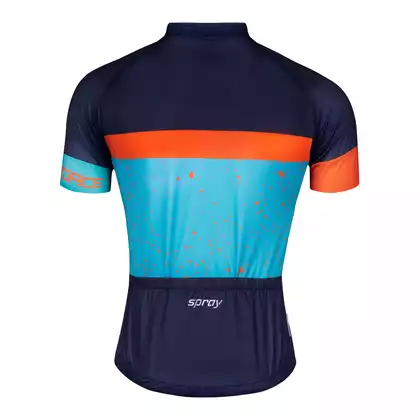 FORCE koszulka rowerowa męska SPRAY blue-orange 9001272