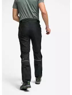 MAIER RAINDROP Męskie spodnie turystyczne, przeciwdeszczowe, czarne