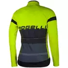Rogelli HYDRO wodoodporna męska koszulka rowerowa z długim rękawem, fluorowo-żółta