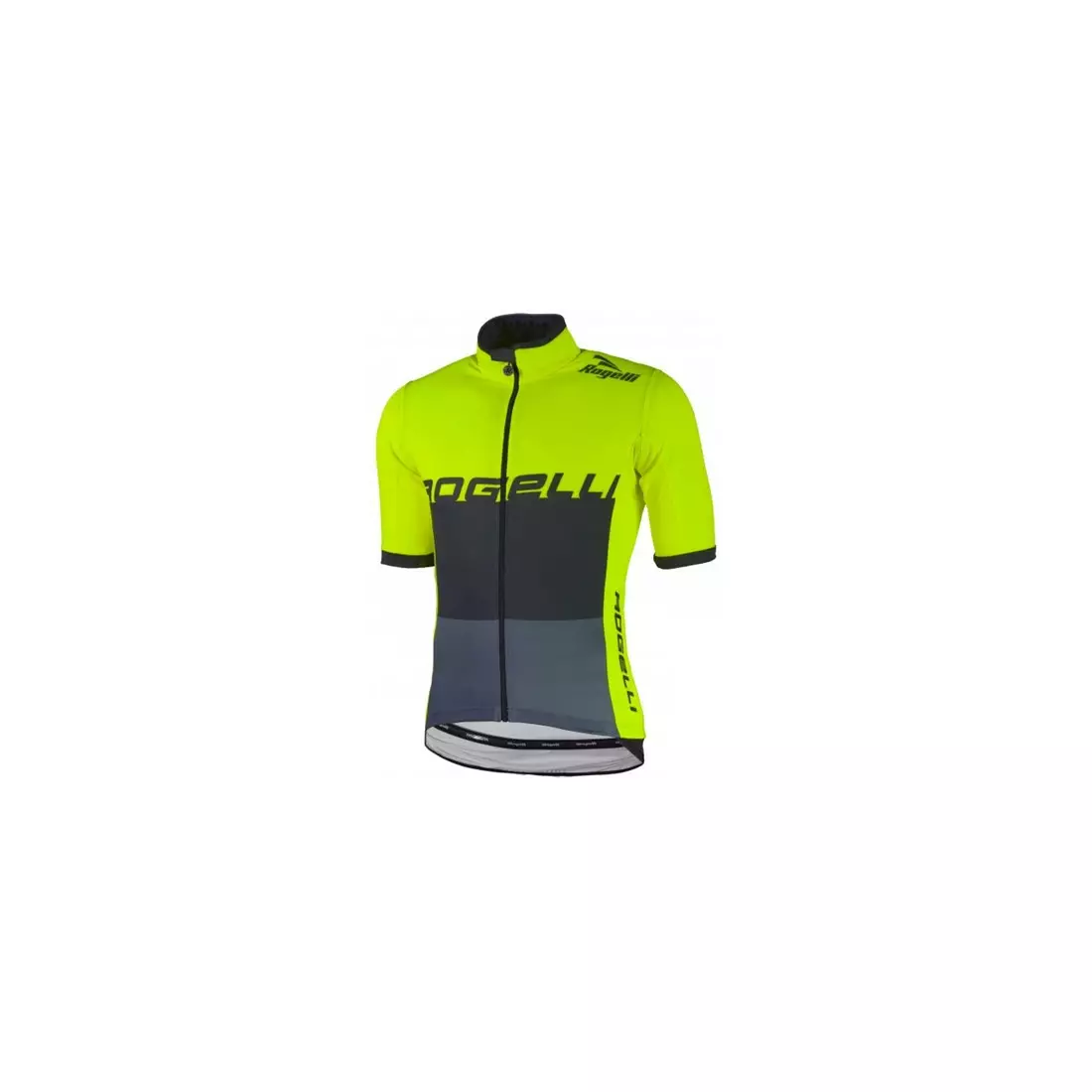 Rogelli HYDRO wodoodporna męska koszulka rowerowa z krótkim rękawem, fluorowo-żółta