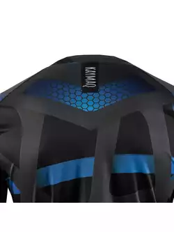 KAYMAQ DESIGN M36 męska luźna koszulka rowerowa MTB, niebieska