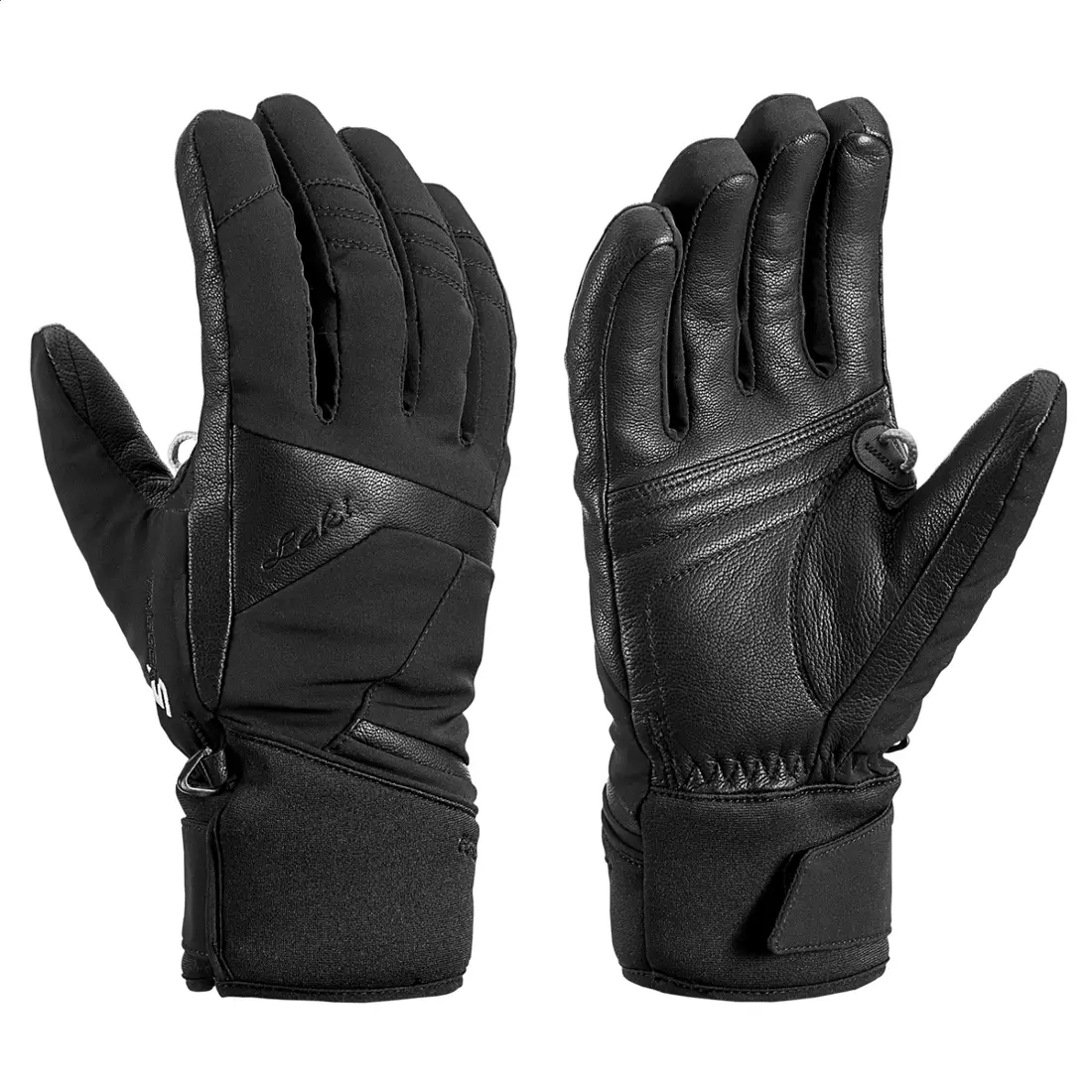 LEKI Damskie rękawice narciarskie Equip S GTX Lady, black, 640821201080