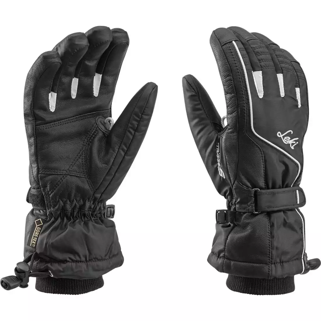 LEKI Damskie rękawiczki narciarskie Sierra S GTX Lady, black, 63487302080