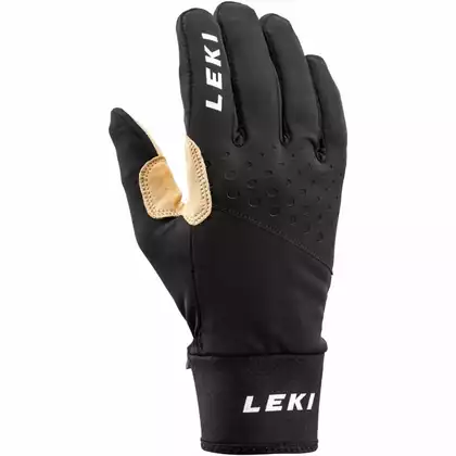 LEKI Nordic Race Premium rękawice zimowe, czarno-beżowe