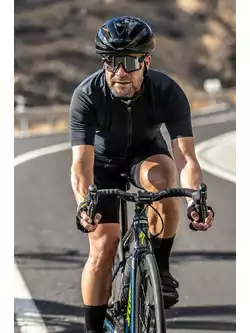 Rogelli MELANGE męska koszulka rowerowa, szaro-czarna