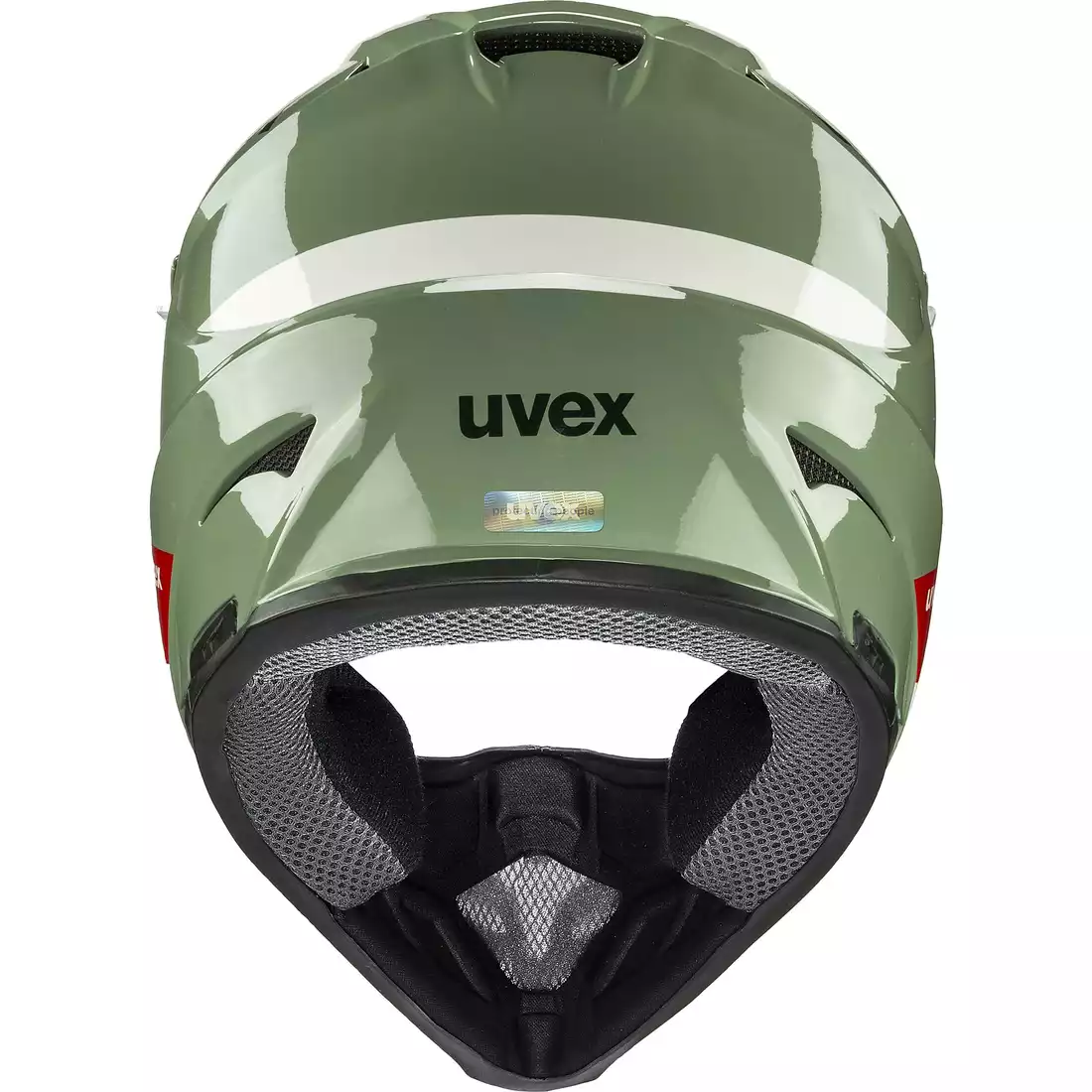 UVEX HLMT 10 BIKE Kask rowerowy Full Face, zielono-biały