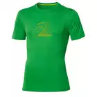ASICS 110408-0498 GRAPHIC TOP - męska koszulka do biegania, kolor: Zielony