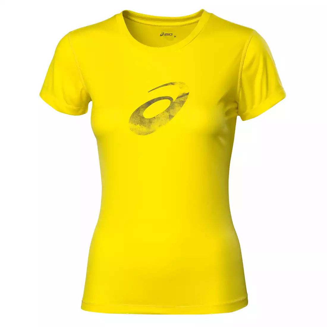ASICS 110423-0343 GRAPHIC SS TOP - damska koszulka do biegania, kolor: Żółty