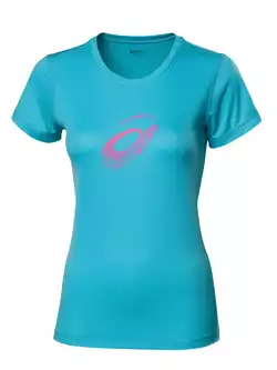 ASICS 110423-0877 GRAPHIC SS TOP - damska koszulka do biegania, kolor: Niebieski