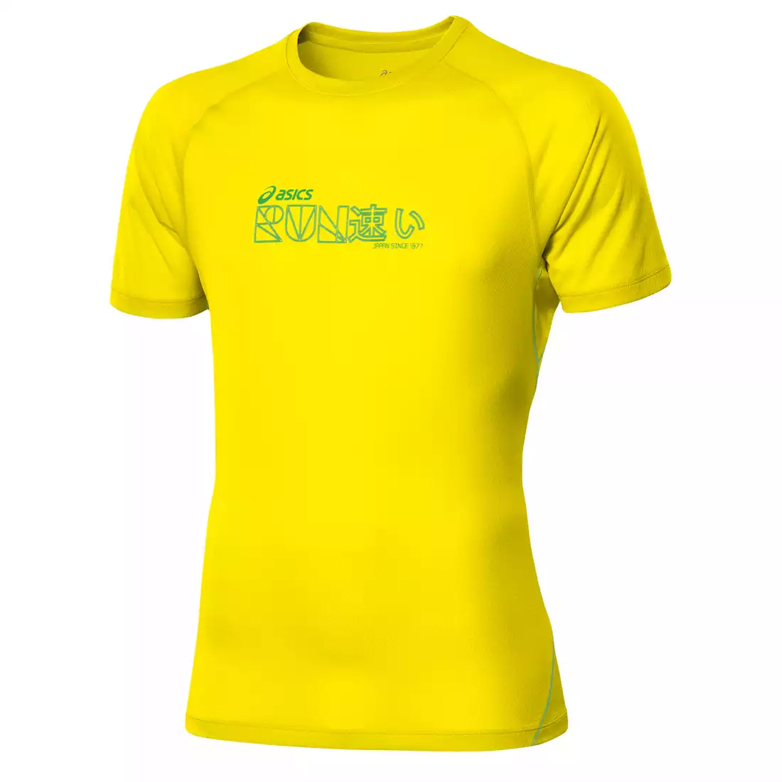 ASICS 110506-0343 GRAPHIC TOP - męska koszulka do biegania, kolor: Żółty