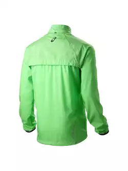 ASICS 110514-0498 CONVERTIBLE JACKET - męska wiatrówka do biegania, odpinane rękawy - kolor: Zielony