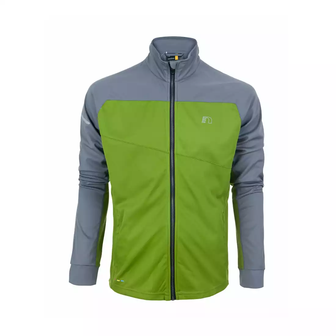 NEWLINE - męska bluza termoaktywna BASE WARM-UP ZIP - 14310-018, kolor: zielono-szary