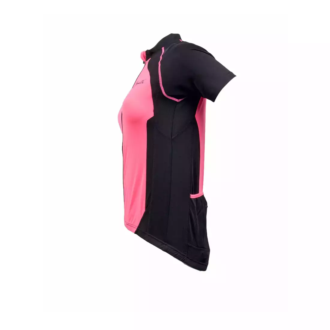 ROGELLI BICE - damska koszulka rowerowa, czarno-różowa
