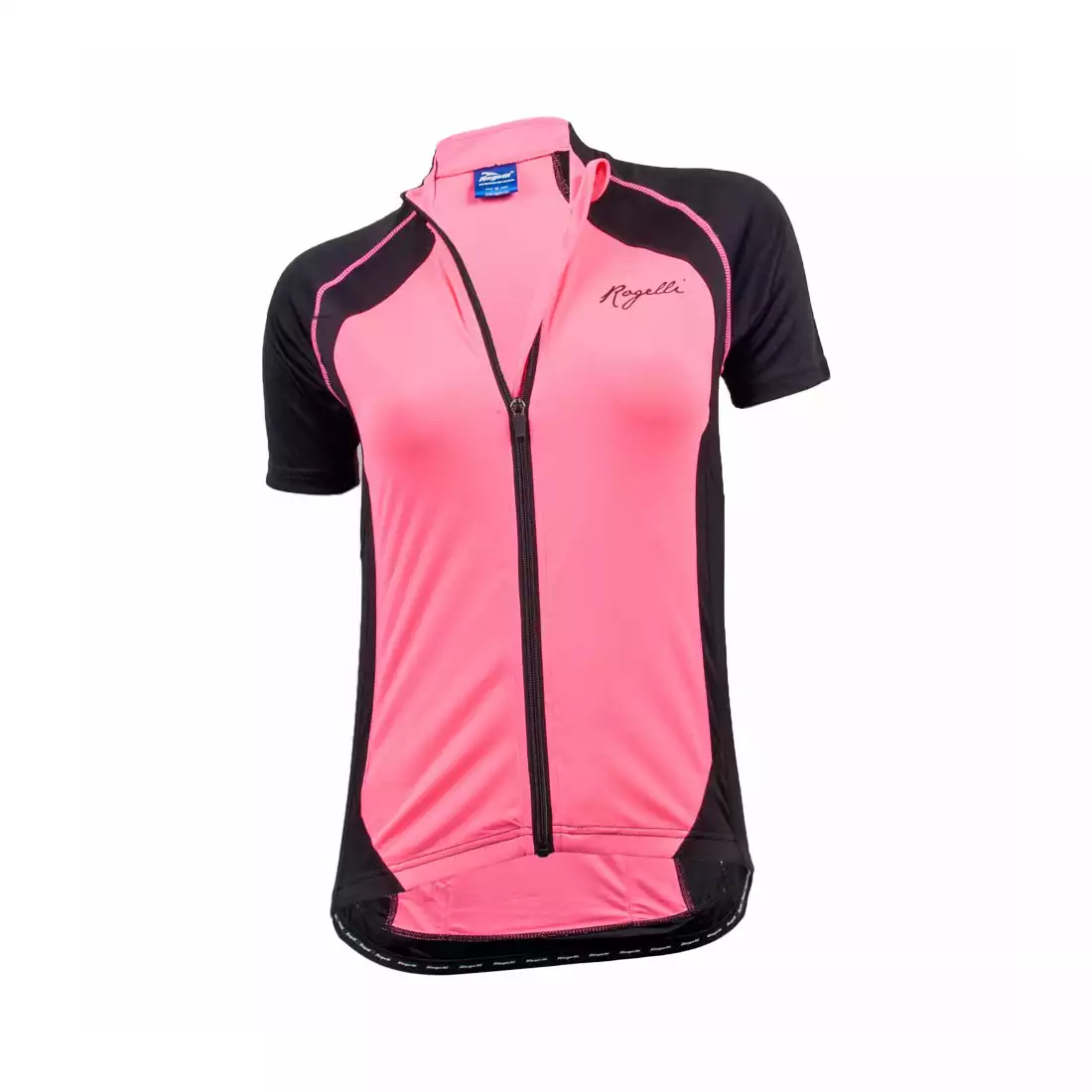 ROGELLI BICE - damska koszulka rowerowa, czarno-różowa