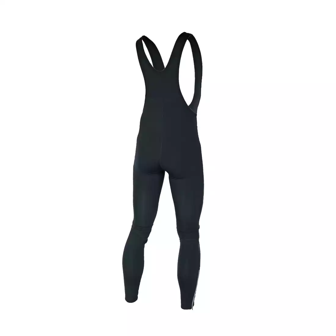 ROGELLI FABRO - męskie softshellowe spodnie na szelkach, bez wkładki, kolor: Czarny