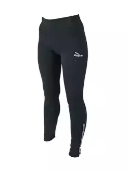 ROGELLI LUCILLA - damskie ocieplane spodnie rowerowe, wkładka COOLAMAX GEL,  kolor: Czarny