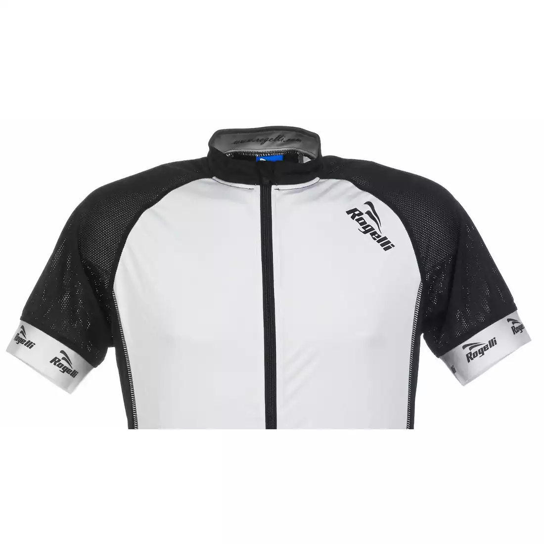 ROGELLI PRALI - męska koszulka rowerowa, kolor: biało-czarny