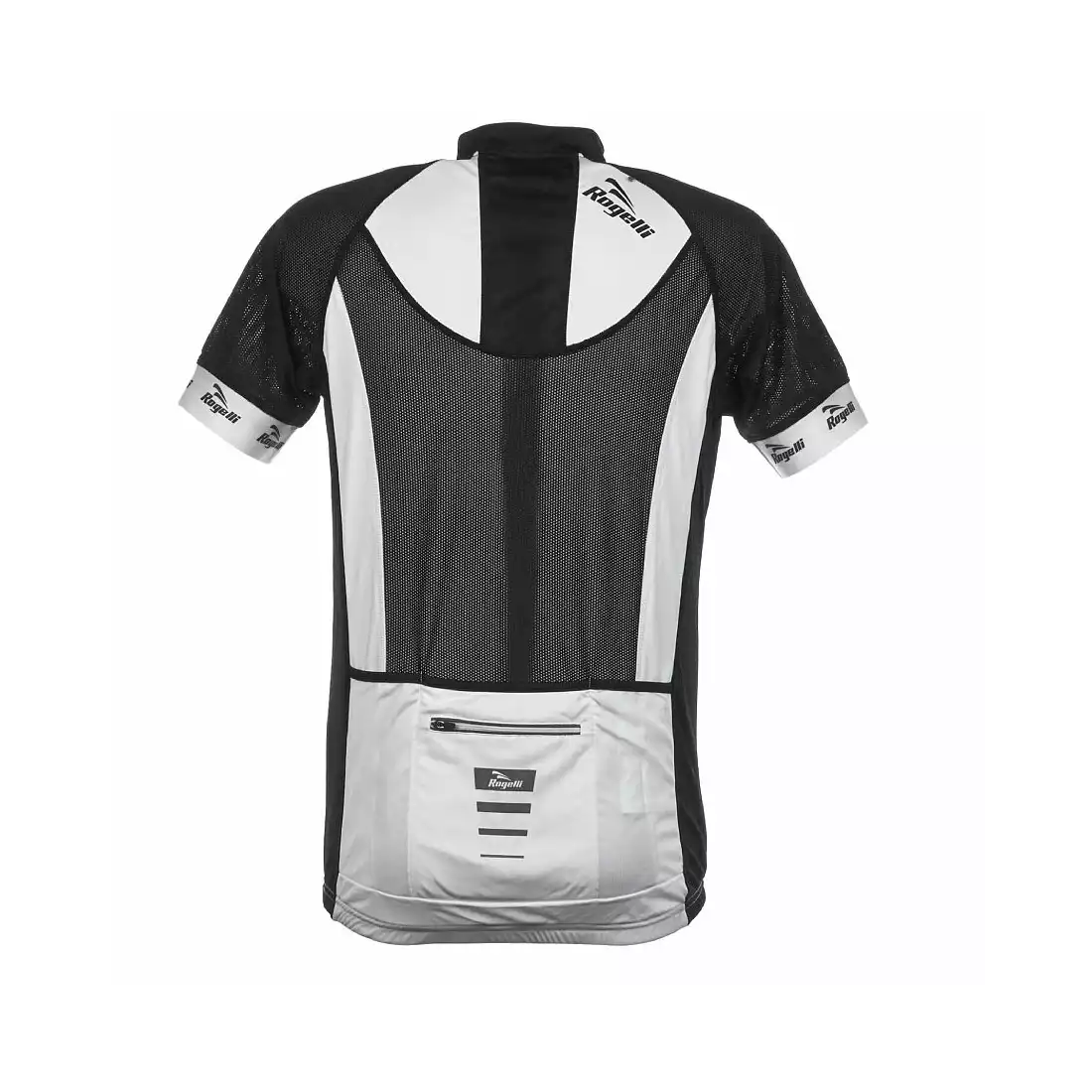 ROGELLI PRALI - męska koszulka rowerowa, kolor: biało-czarny