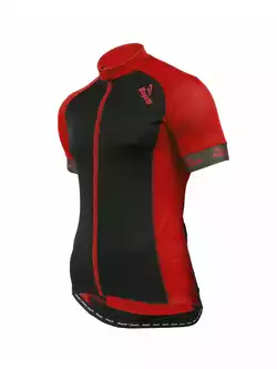 ROGELLI PRALI - męska koszulka rowerowa, kolor: czarno-czerwony