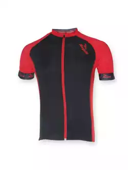 ROGELLI PRALI - męska koszulka rowerowa, kolor: czarno-czerwony