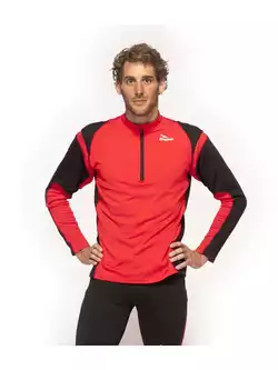 ROGELLI RUN - DILLON - lekko ocieplana męska bluza biegowa, kolor: Czerwony