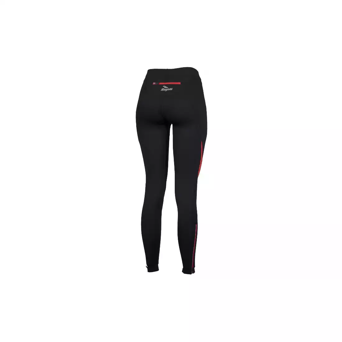 ROGELLI RUN - EMNA - damskie spodnie do biegania, kolor: Czarno-czerwony