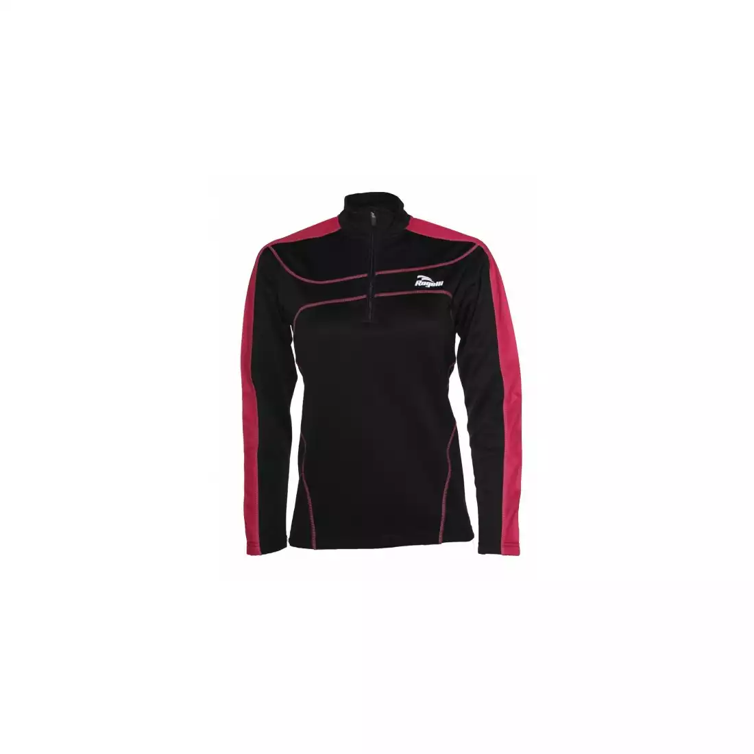 ROGELLI RUN MELS - damska ocieplana bluza do biegania - kolor: Czarno-różowy
