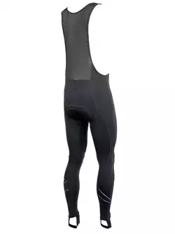 ROGELLI VENASCA - ocieplane spodnie rowerowe na szelkach, kolor: Czarny
