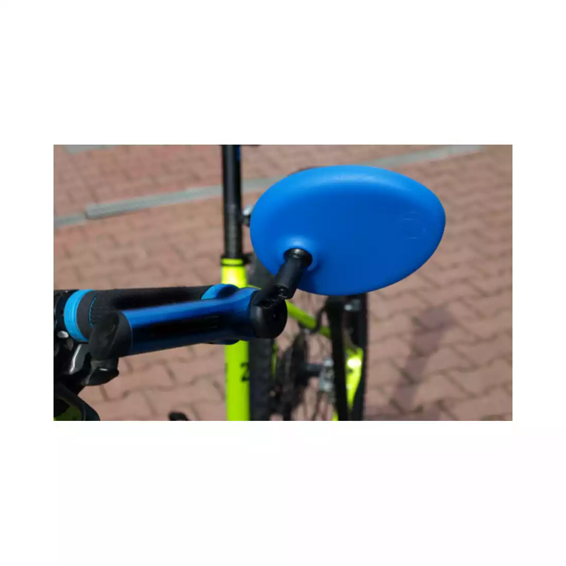 AJS uniwersalne lusterko rowerowe wpuszczane w kierownicę, niebieskie 