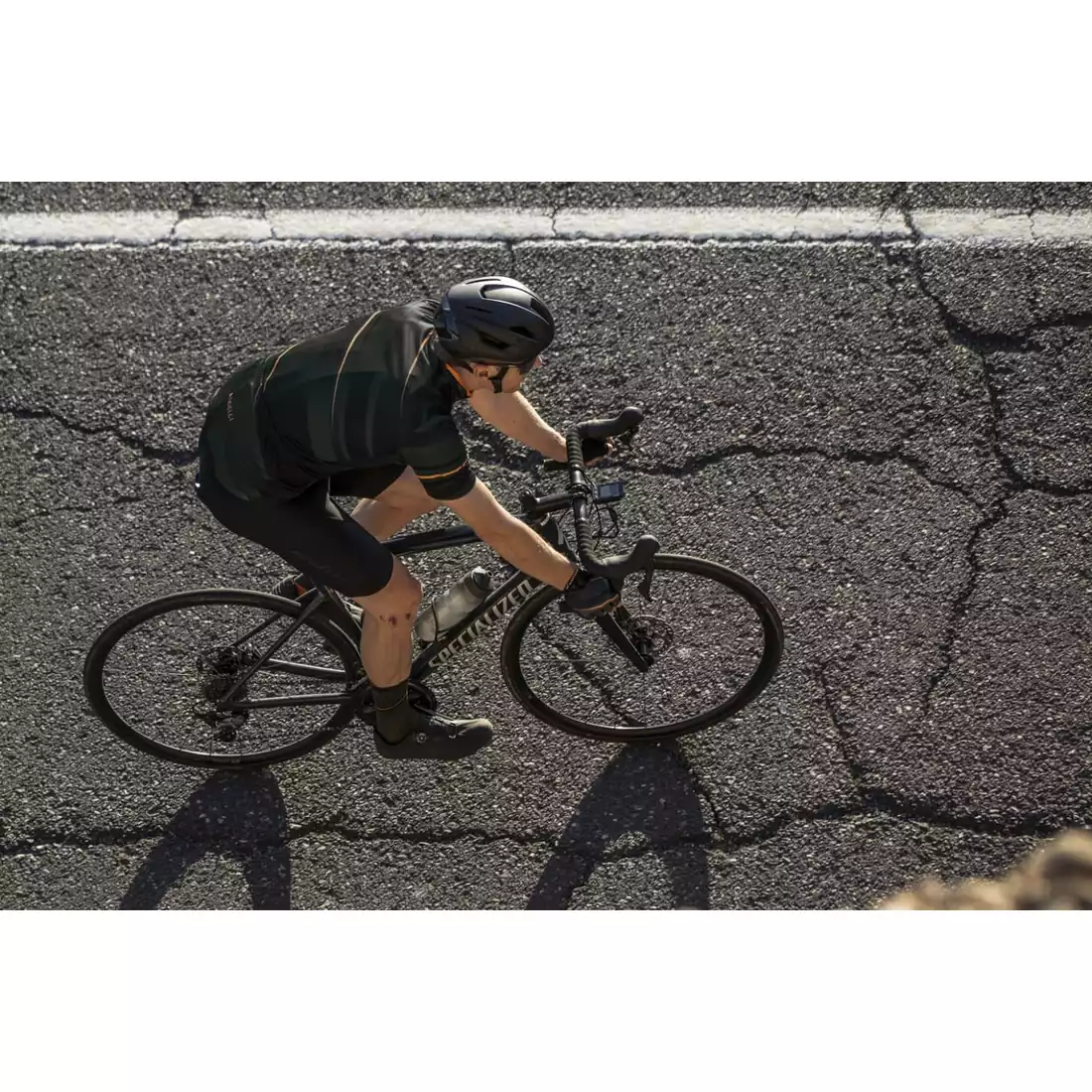 ROGELLI BUZZ Męska koszulka rowerowa, ciemno zielona 