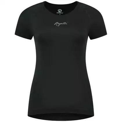 ROGELLI ESSENTIAL Damska koszulka do biegania, czarna