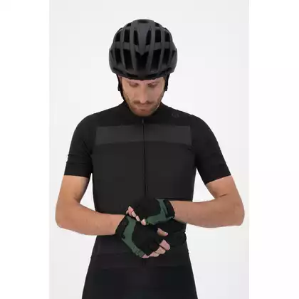 ROGELLI ESSENTIAL Rękawiczki rowerowe męskie, czarno-zielone