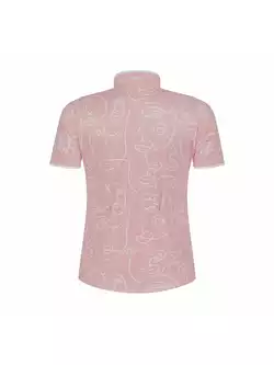 ROGELLI FACES Koszulka rowerowa damska, różowa 