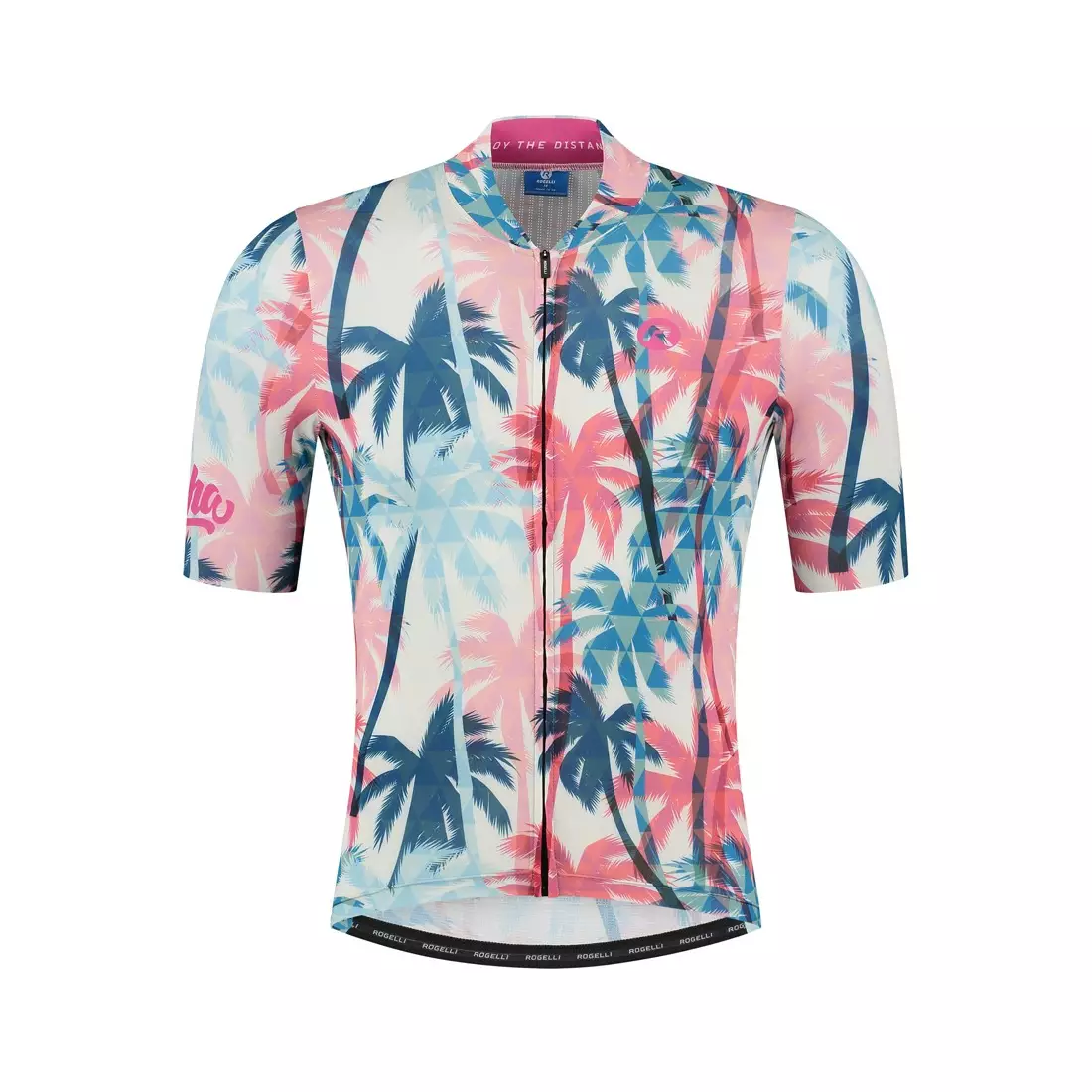 ROGELLI HAWAII koszulka rowerowa męska, niebiesko-różowa 