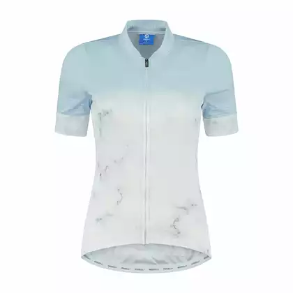 ROGELLI MARBLE Koszulka rowerowa damska, biało-niebieska