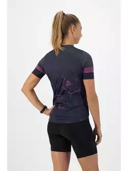 ROGELLI MARBLE Koszulka rowerowa damska, granatowo-różowa