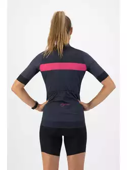ROGELLI PRIME Koszulka rowerowa damska, granatowo-różowa