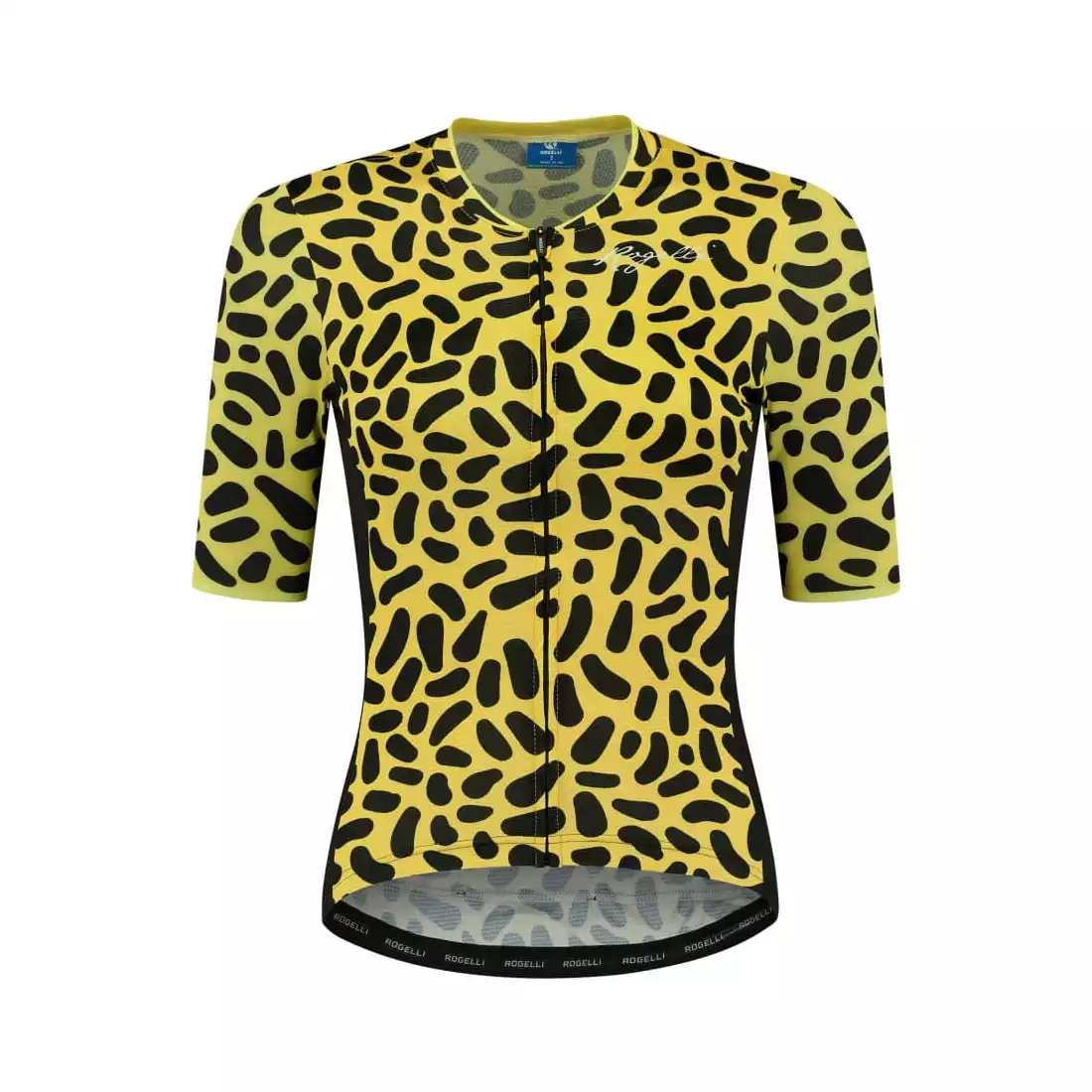 Rogelli ABSTRACT damska koszulka rowerowa, żółto-czarna 