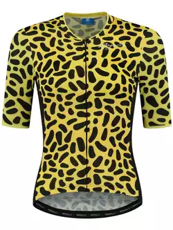Rogelli ABSTRACT damska koszulka rowerowa, żółto-czarna 