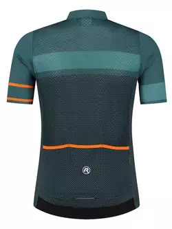 Rogelli BLOCK męska koszulka rowerowa, zielono-pomarańczowa