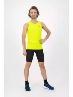 Rogelli CORE męski bezrękawnik do biegania, fluorowy-żółty