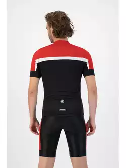 Rogelli COURSE męska koszulka rowerowa, czarno-czerwona 